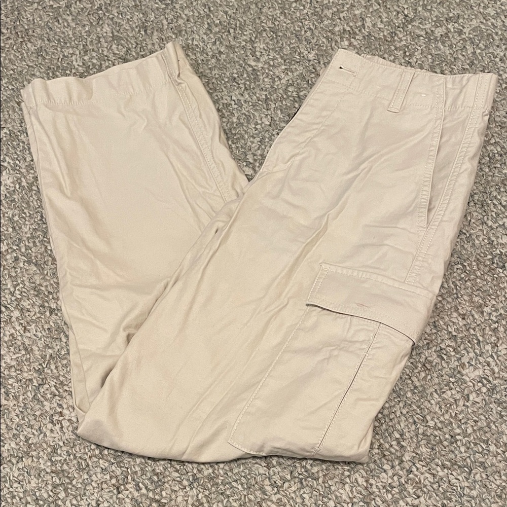 Uniqlo Cream Cargo Pants